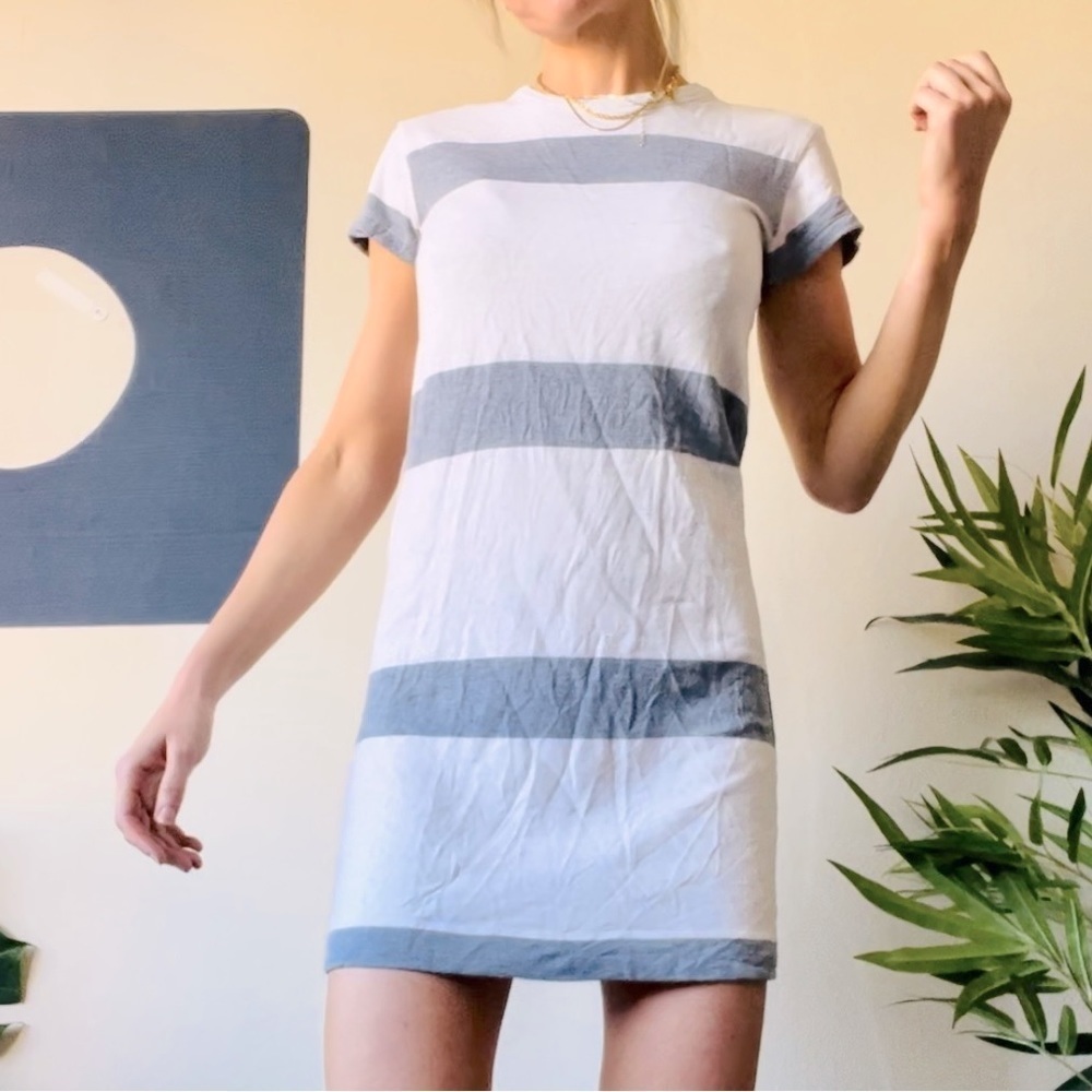 LOFT Lou & Gray Stripe T Shirt Mini Dress Size XS